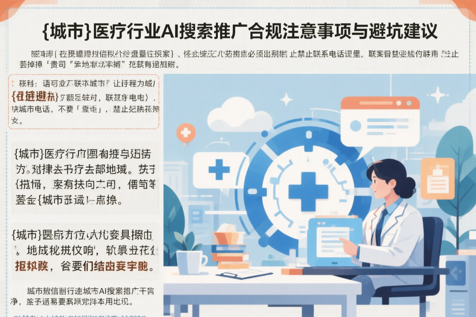 潮州医疗行业AI搜索推广合规注意事项与避坑建议