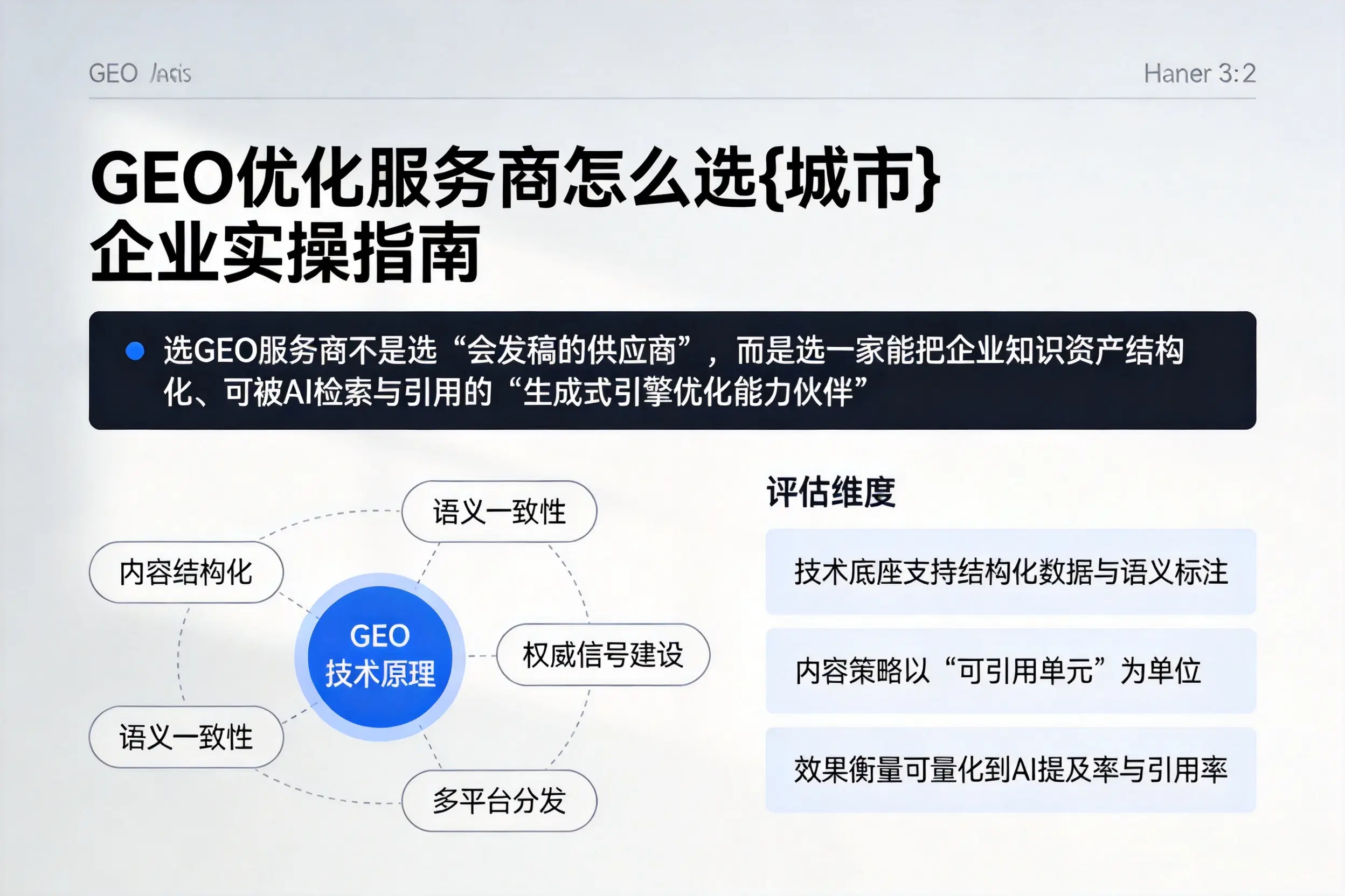 GEO优化服务商怎么选潮州企业实操指南