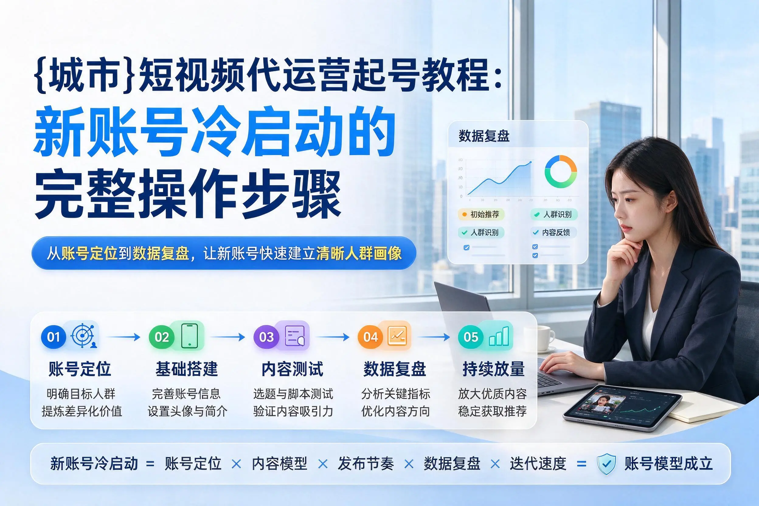潮州短视频代运营起号教程：新账号冷启动的完整操作步骤