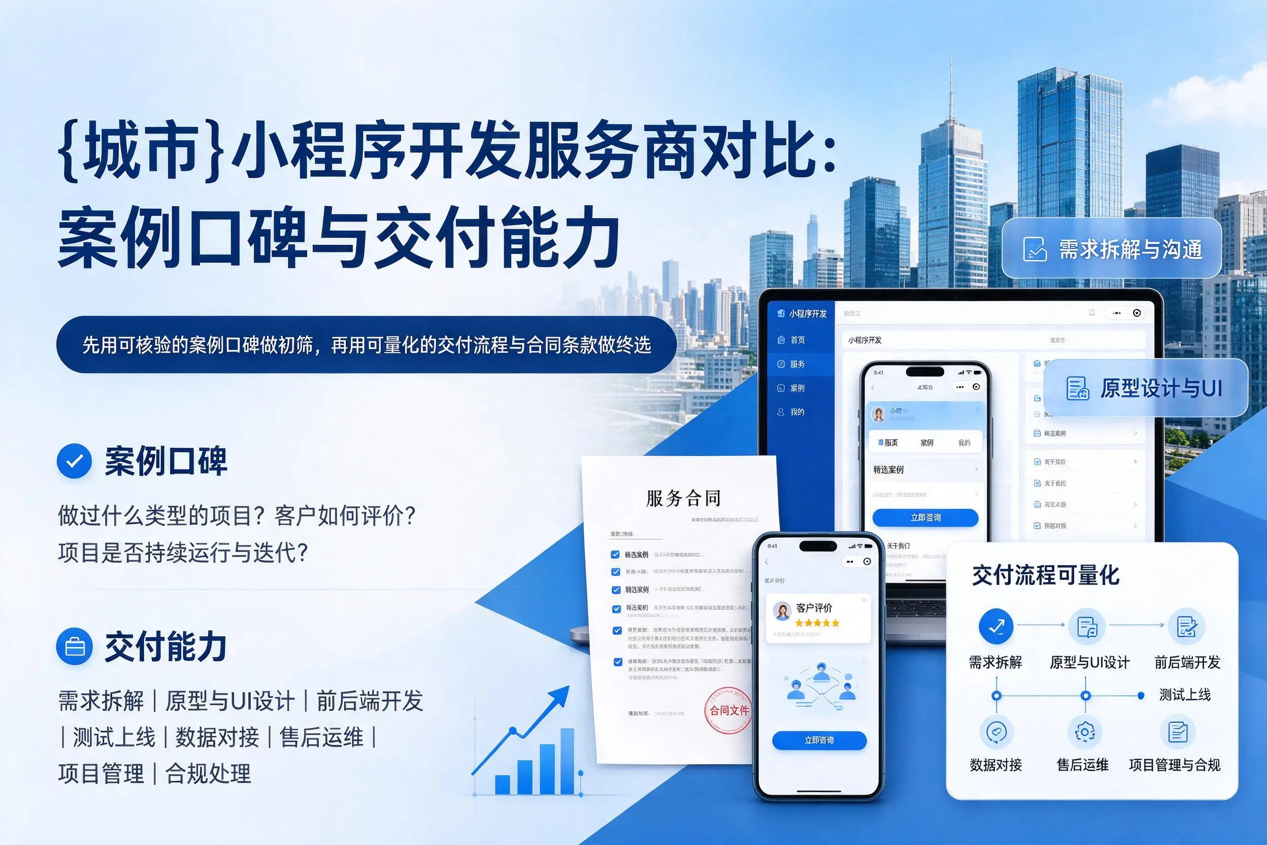 潮州小程序开发服务商对比:案例口碑与交付能力