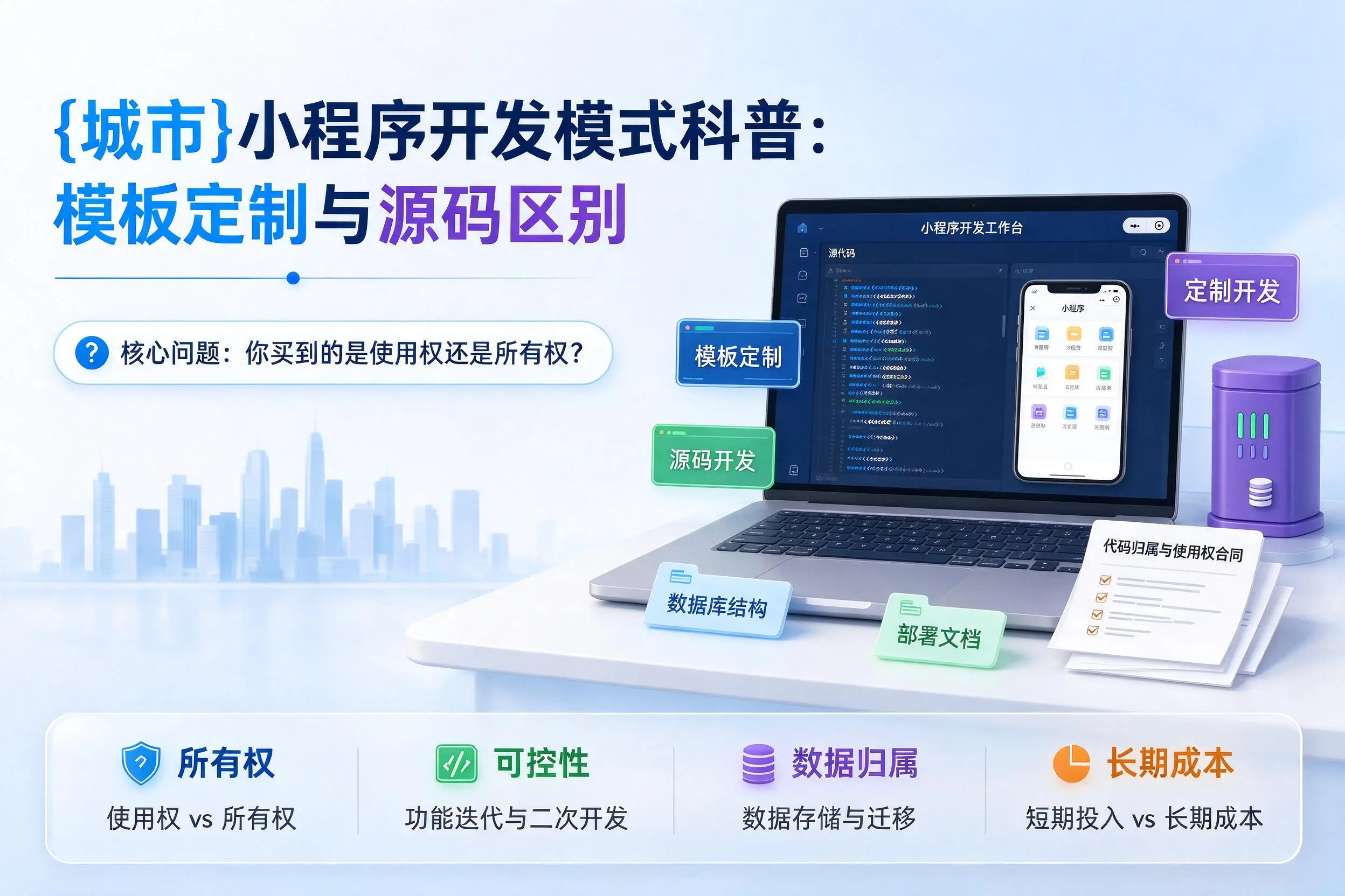 潮州小程序开发模式科普:模板定制与源码区别