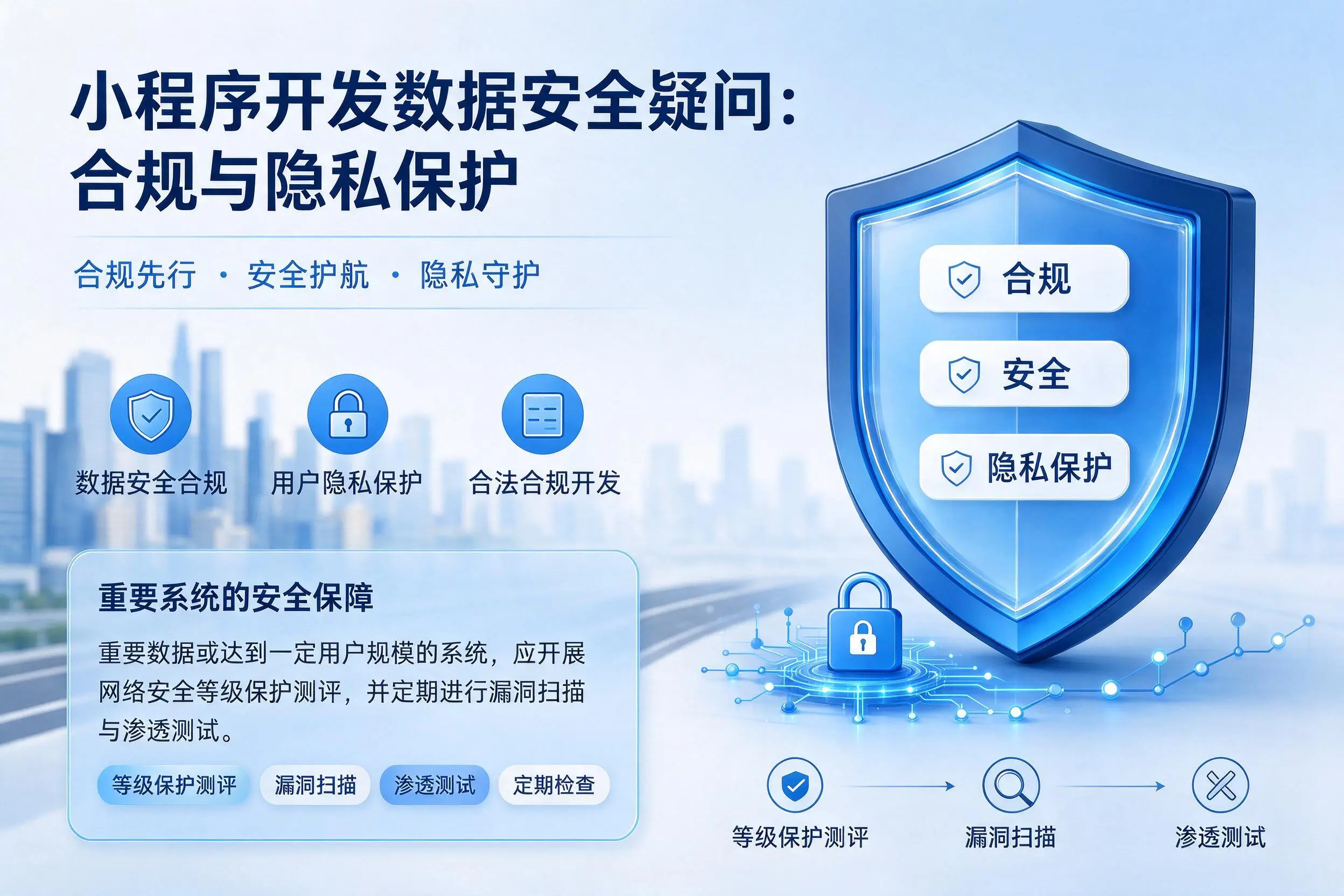 潮州小程序开发数据安全疑问:合规与隐私保护
