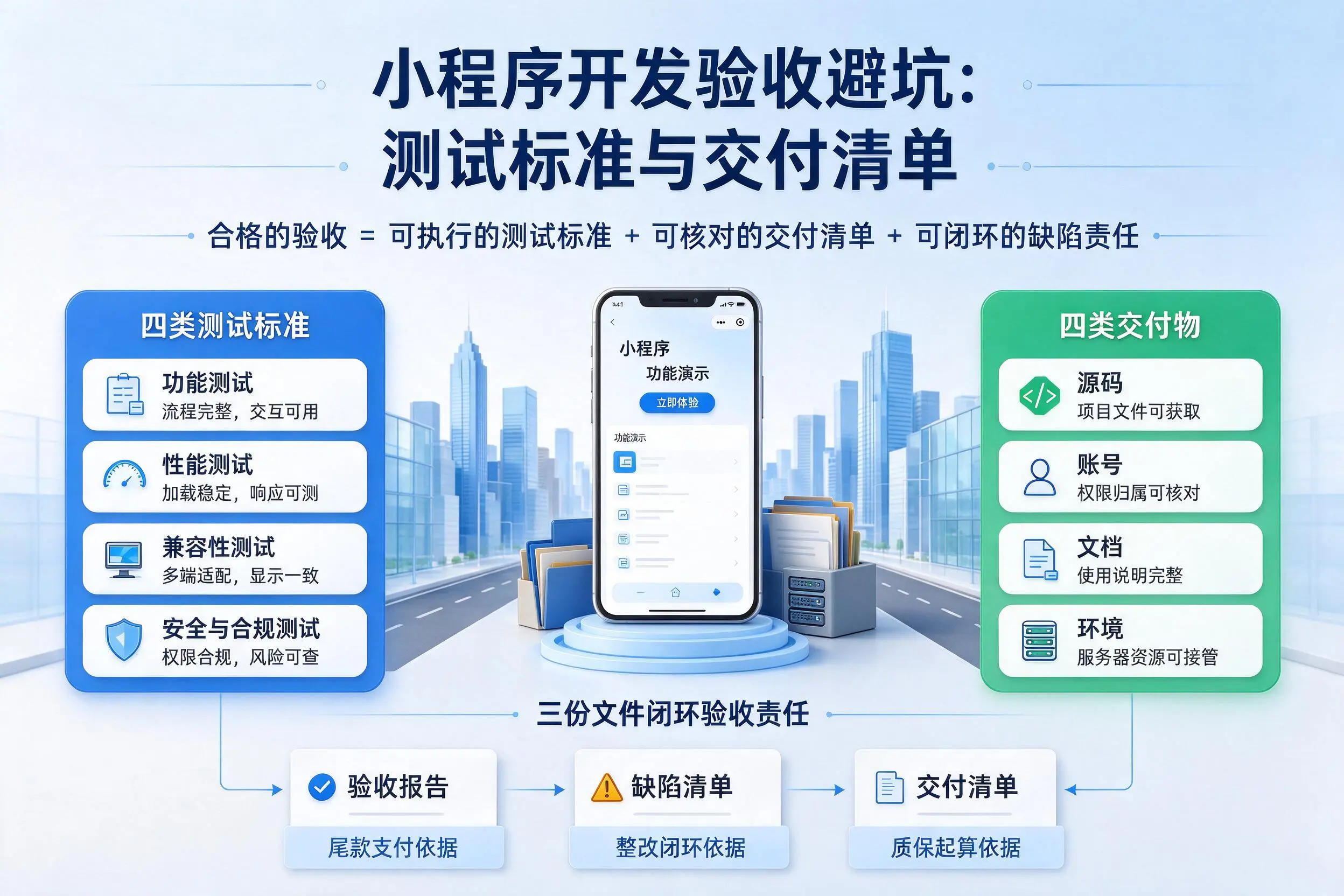 潮州小程序开发验收避坑：测试标准与交付清单
