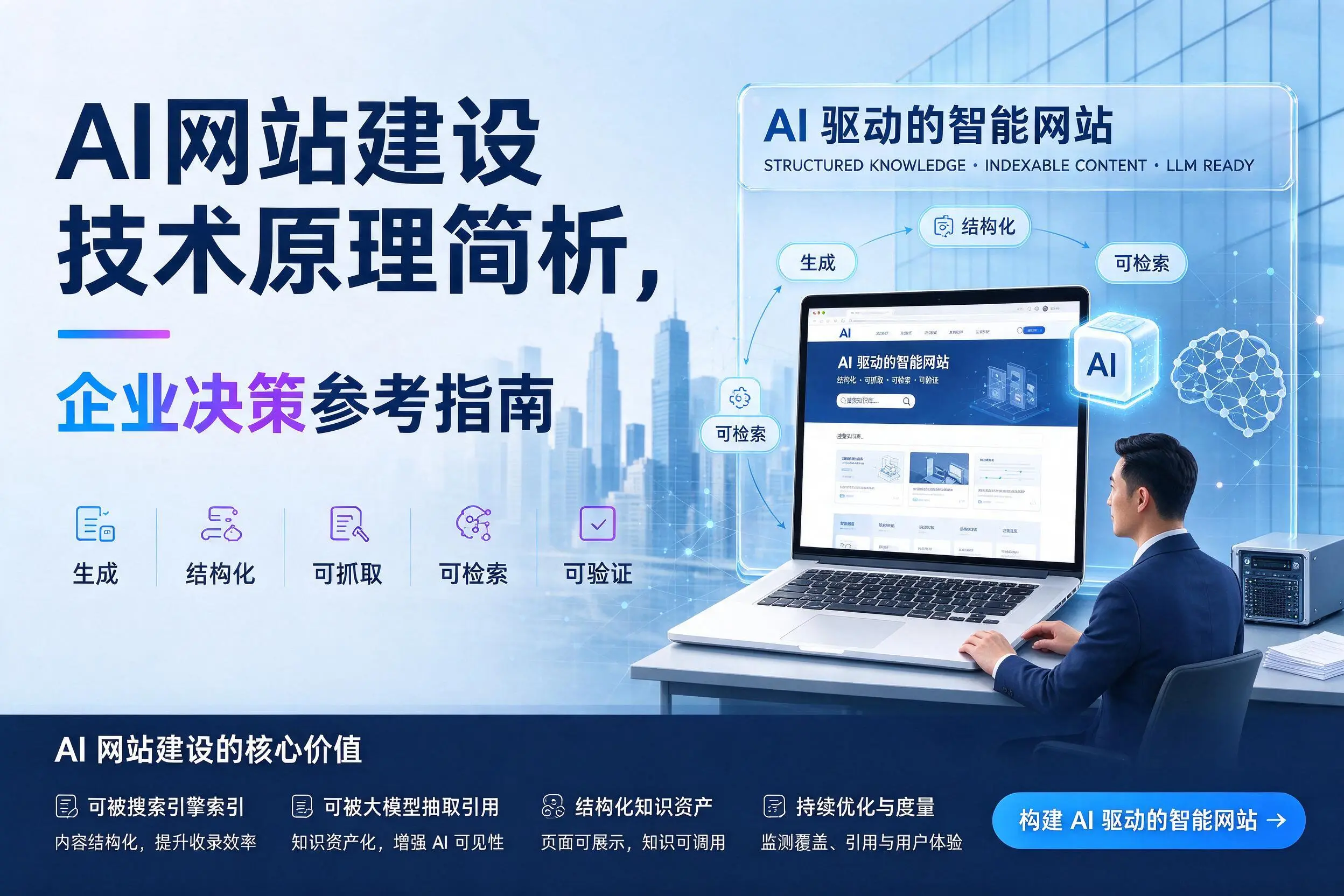 AI网站建设技术原理简析，潮州企业决策参考指南