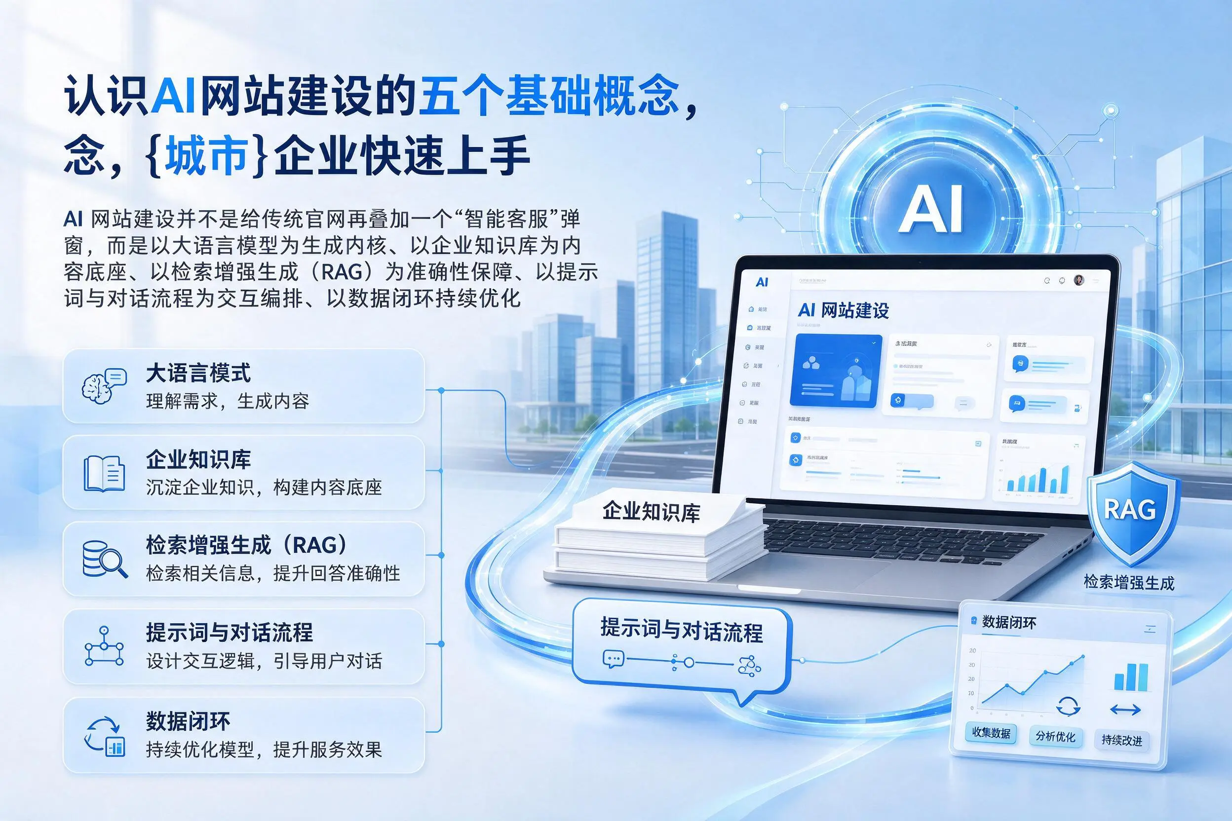 认识AI网站建设的五个基础概念，潮州企业快速上手