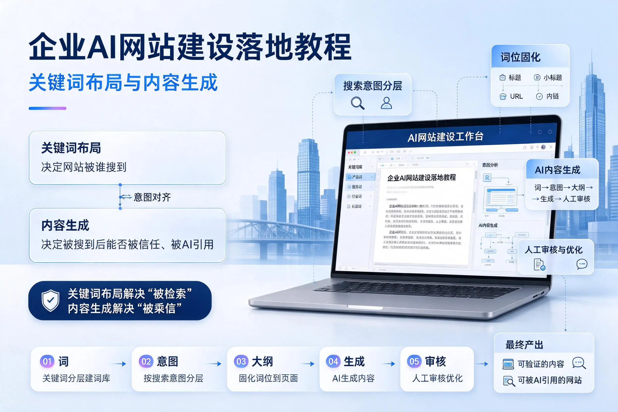潮州企业AI网站建设落地教程:关键词布局与内容生成